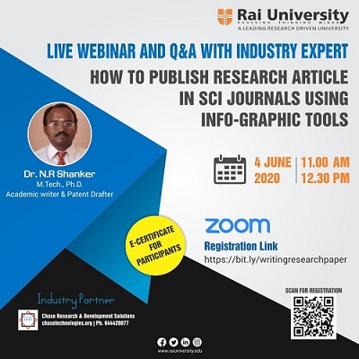 Live Webinar on How to Publish Research Article on 4 June 2020