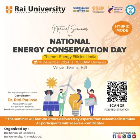 National Seminar on NATIONAL ENERGY CONSERVATION DAY (Hybrid Mode) on 14<sup>th</sup>December 2024