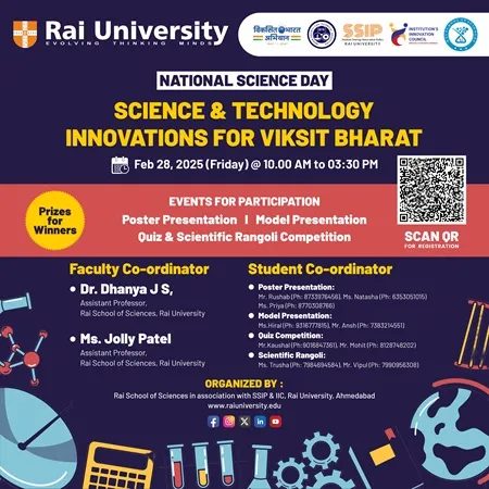 National Science Day - SCIENCE & TECHNOLOGY INNOVATIONS FOR VIKSIT BHARAT on 28<sup>th</sup> Feb, 2025
