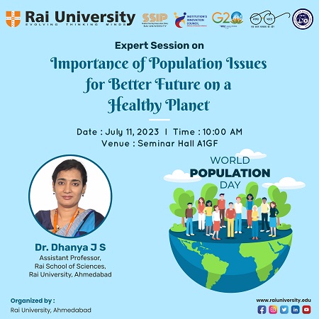 Expert Session on Importance of Population Issues for Better Future on a Healthy Planet on 11<sup>th</sup> July 2023