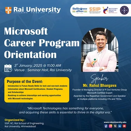 Microsoft Career Program Orientation on 3<sup>rd</sup> January, 2025