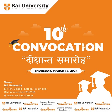 10<sup>th</sup> Convocation "दीक्षान्त समारोह" on 14<sup>th</sup> March, 2024