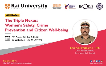 RUTalks The Triple Nexus: Women's Safety, Crime Prevention and Citizen Well-being on 09<sup>th</sup> October 2023