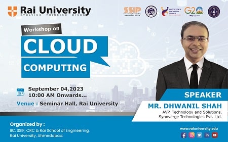Workshop on CLOUD COMPUTING on 4<sup>th</sup> September 2023